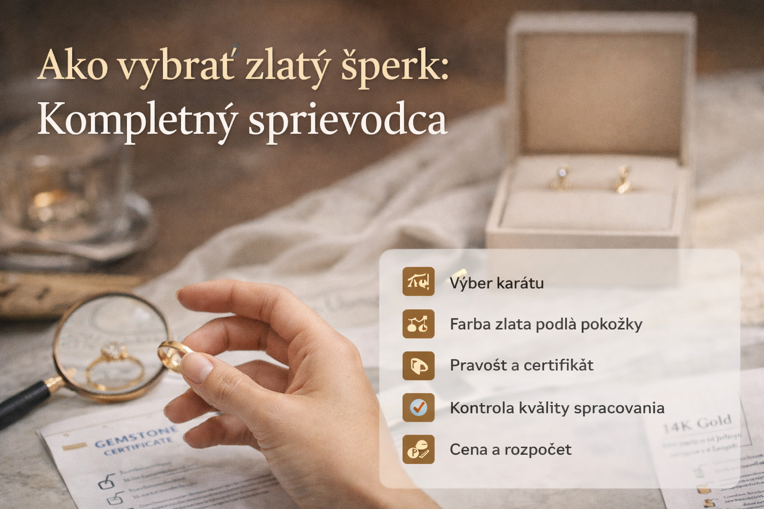 Ako vybrať zlatý šperk: Kompletný nákupný sprievodca