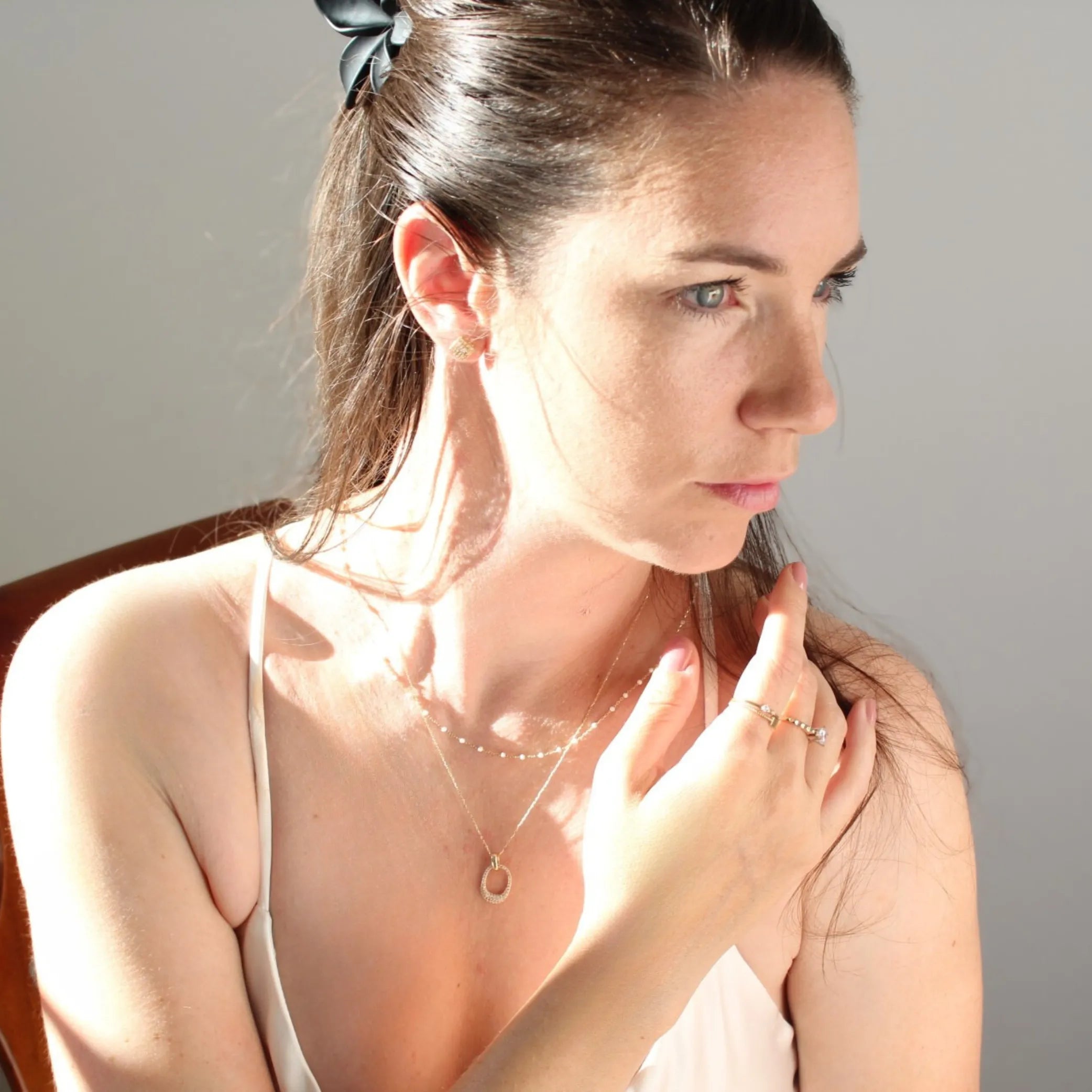 AURORA | Zlatý náhrdelník so zirkónmi