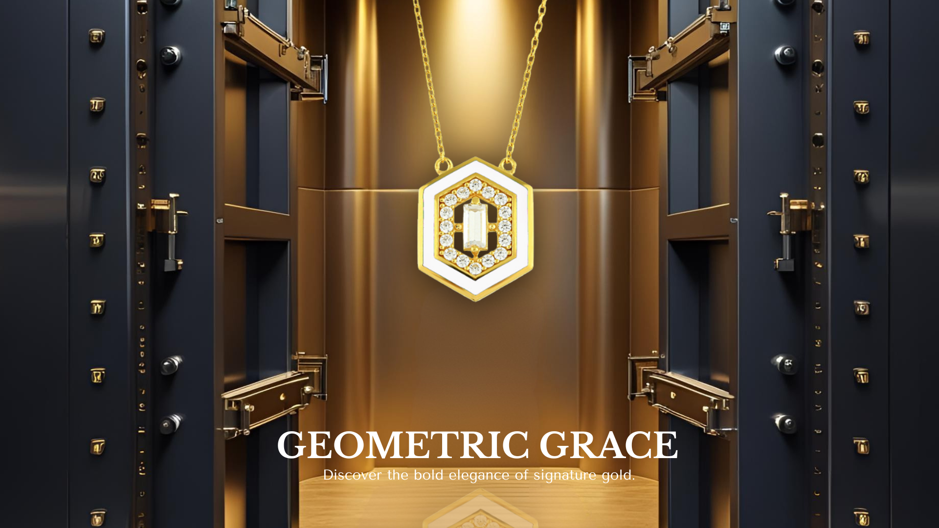 GEOMETRIC GRACE KOLEKCIA no zobrazuje otvorené dvere do nového sveta ako metafora pre kurzy zlatnícke creyo