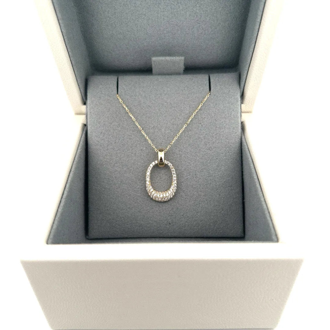 AURORA | Zlatý náhrdelník so zirkónmi