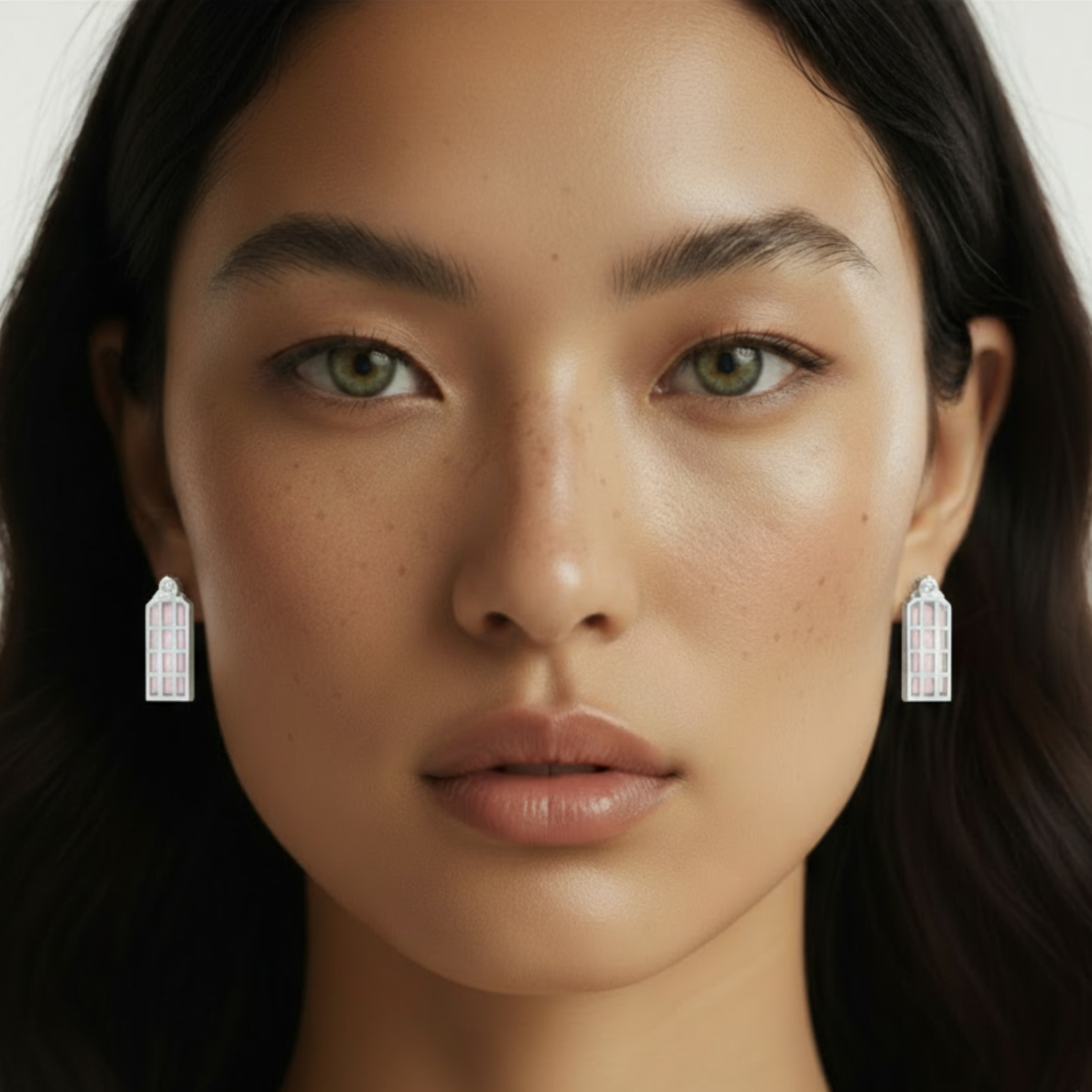 Luxusné náušnice LUMEN z bieleho zlata – slovenský dizajn CREYO Jewelry