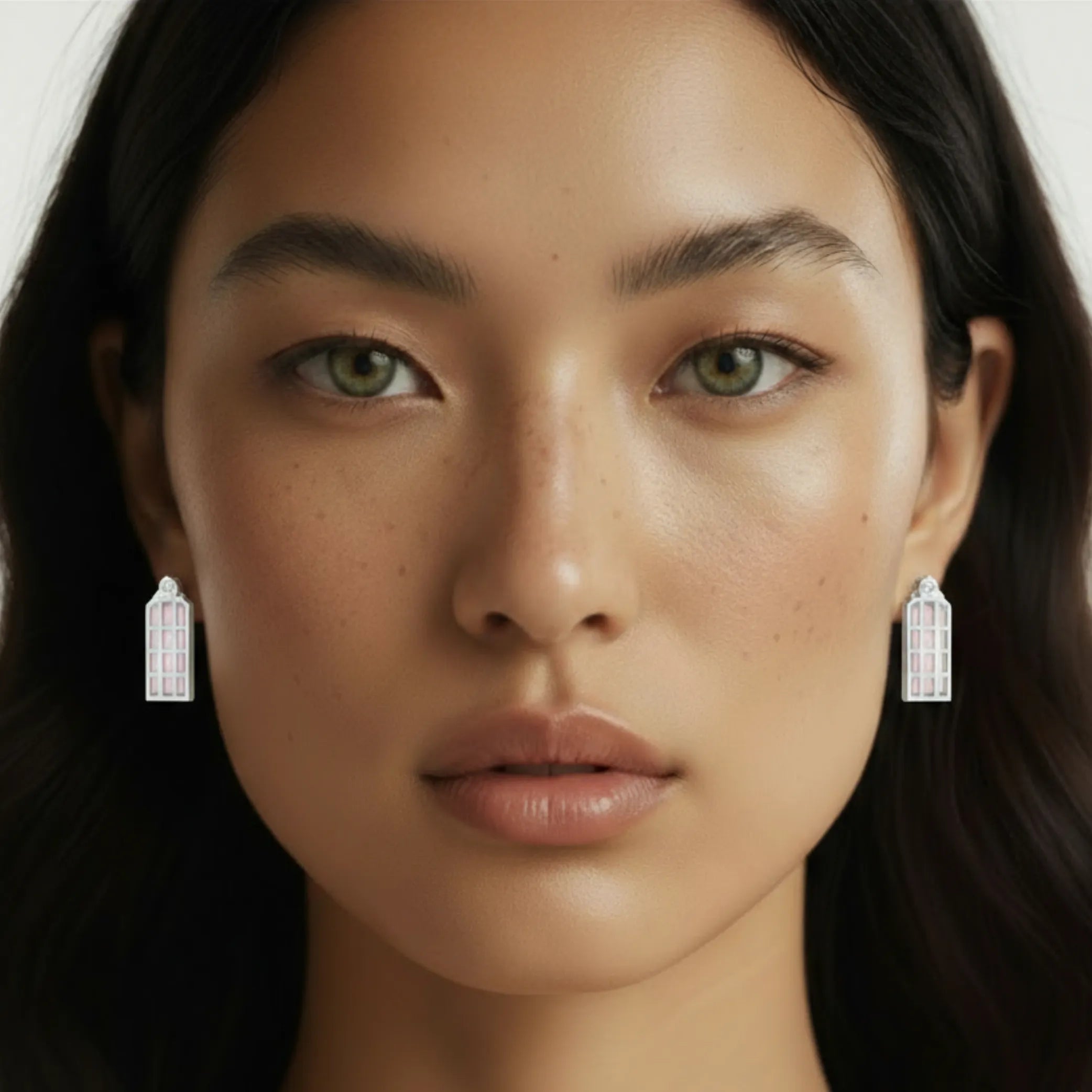 Luxusné náušnice LUMEN z bieleho zlata – slovenský dizajn CREYO Jewelry