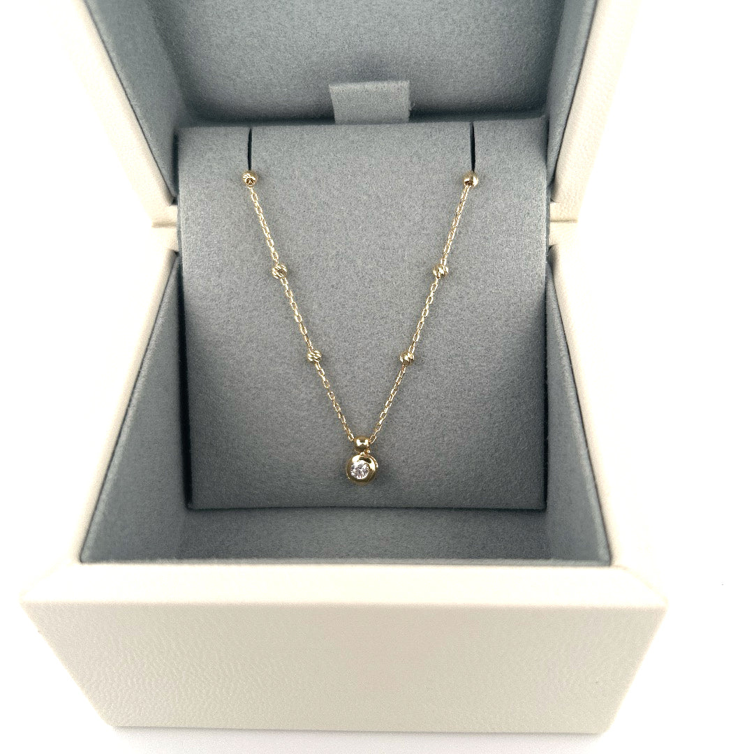 STELLA LUX_ nahrdelník 14K zlata 