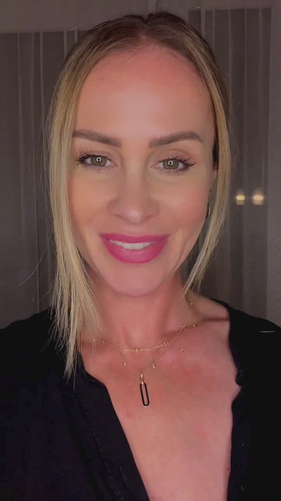 ECLAT | Trblietavý zlatý náhrdelník so zirkónmi ZUZANA VIDEO